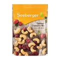 Packaging of Seeberger Cashew-Cranberry Mix showing the product name and images of cashews and cranberries.