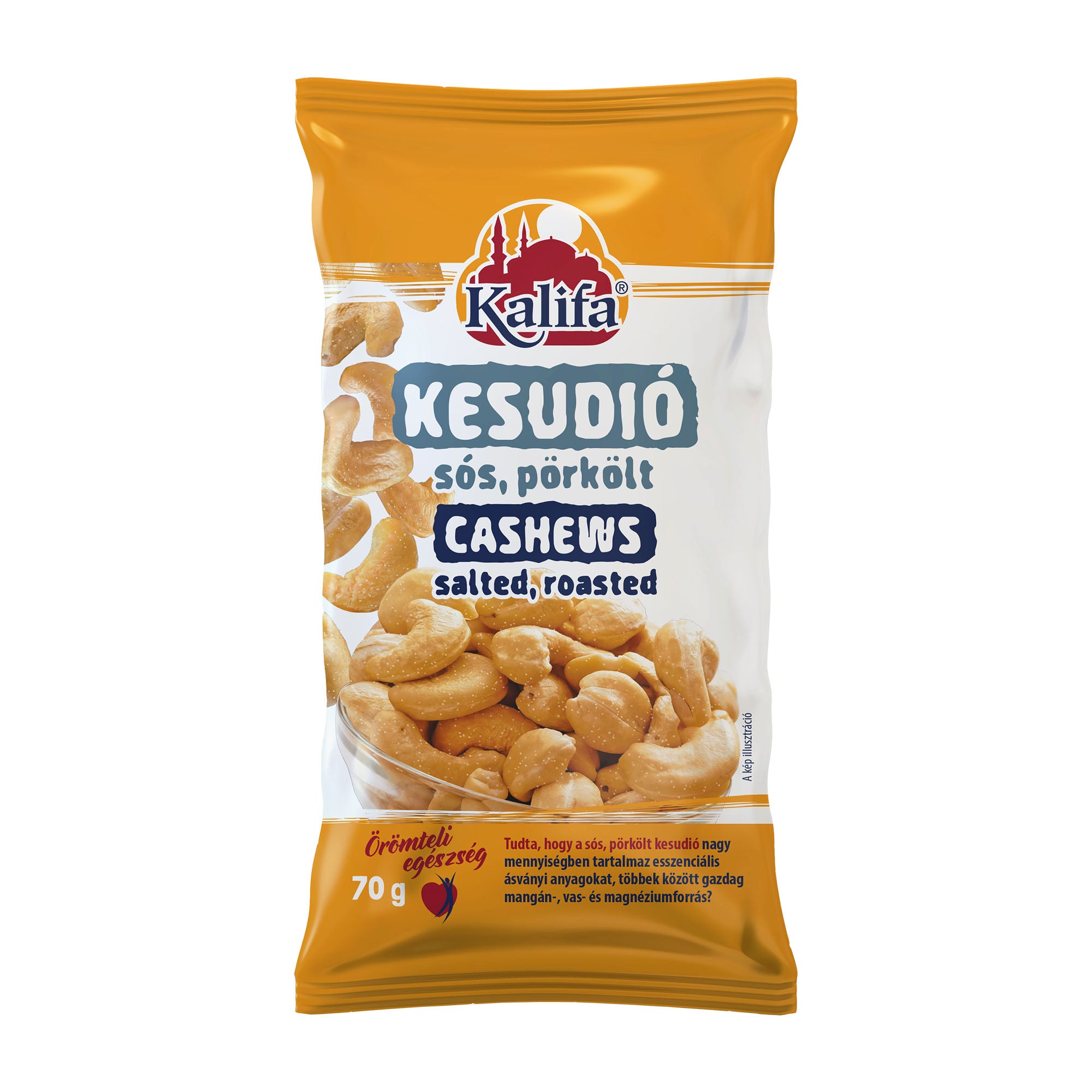 Kalifa Noix de cajou salées et grillées, 70 g