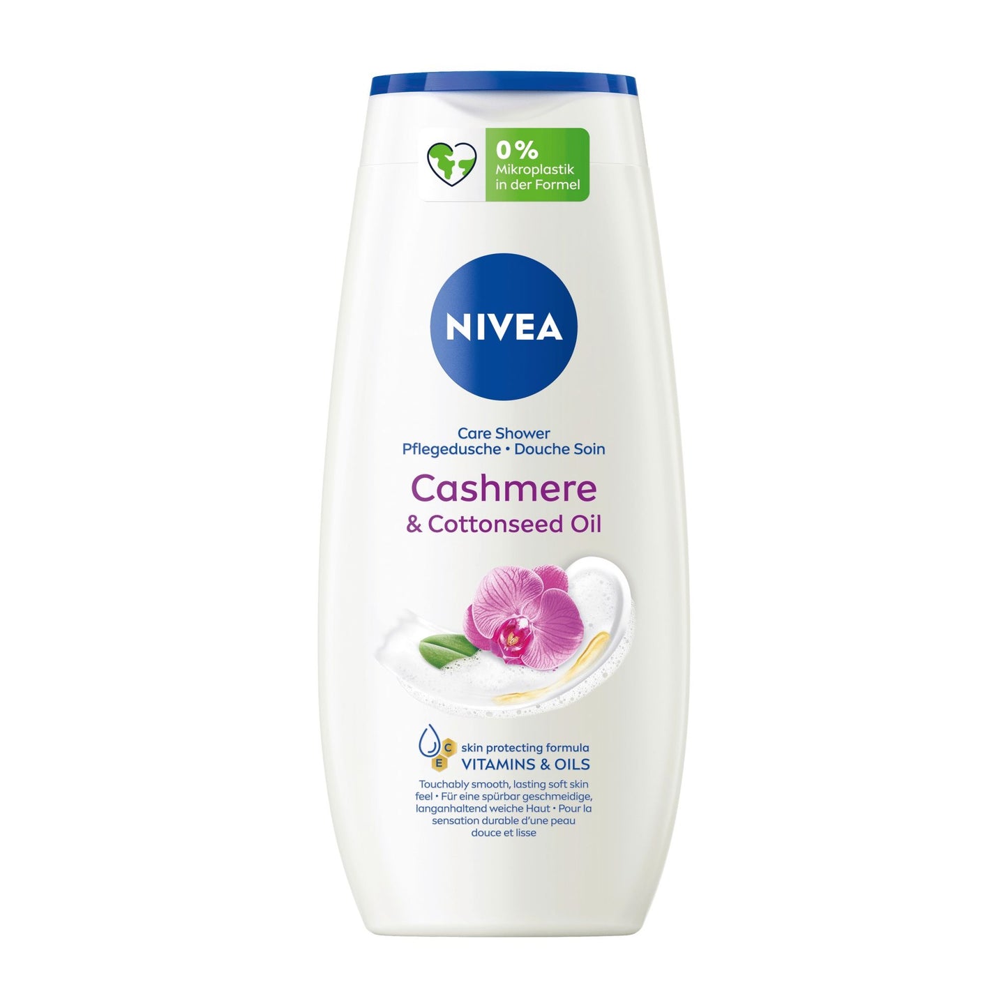 Nivea Cashmere & Cottonseed Oil shower gel, 250 mL