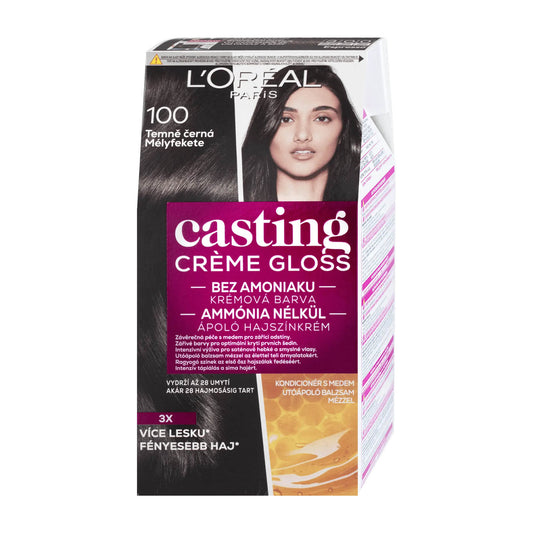 Loreal Paris Casting Creme Gloss 100 Liquorice conditioning color