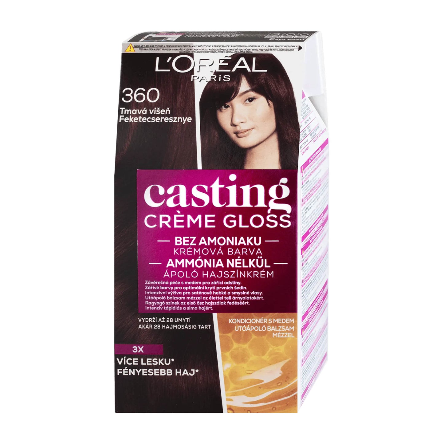 Loreal Paris Casting Creme Gloss 360 Black Cherry conditioning color