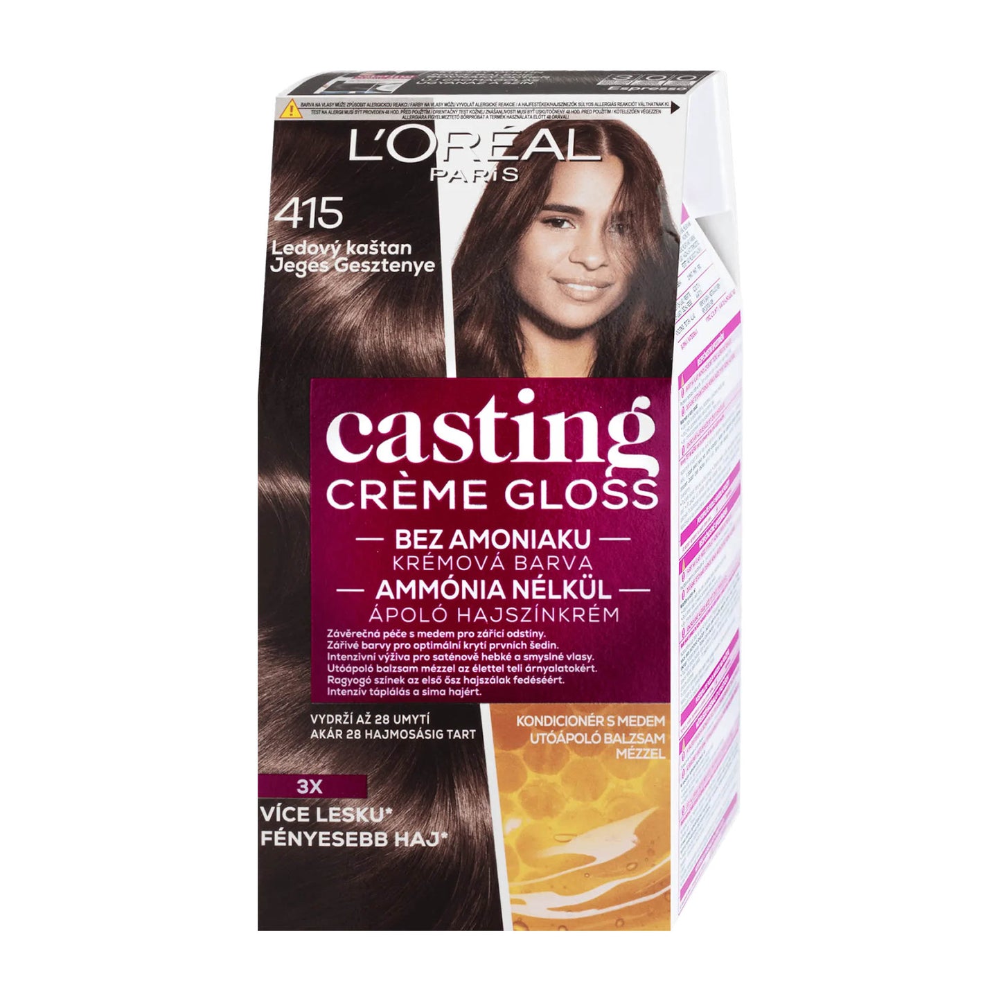 Loreal Paris Casting Creme Gloss 415 Iced Chestnut Pflegefarbe