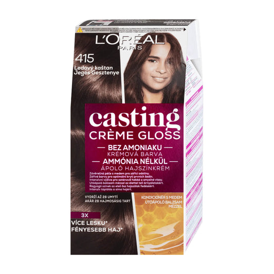 Loreal Paris Casting Creme Gloss 415 Iced Chestnut conditioning color