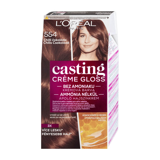 Loreal Paris Casting Creme Gloss 554 Chili Chocolate conditioning color