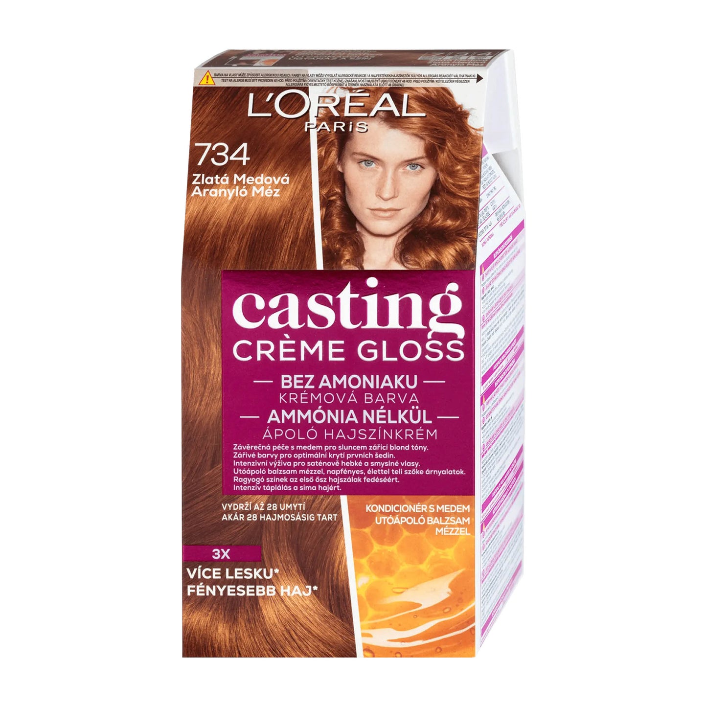 Loreal Paris Casting Creme Gloss 734 Rich Honey conditioning color