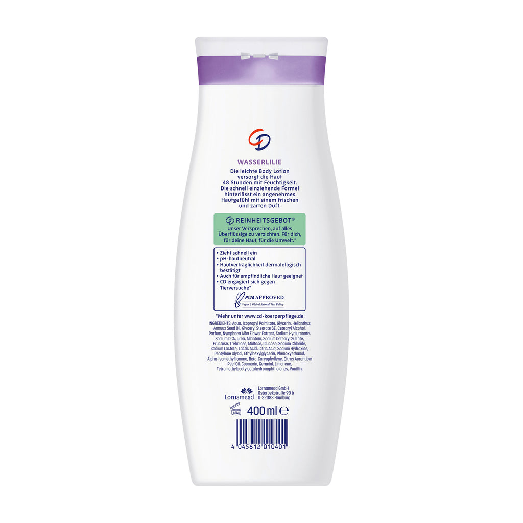 CD Body Lotion Water Lily for normal to dry skin, 400 mL