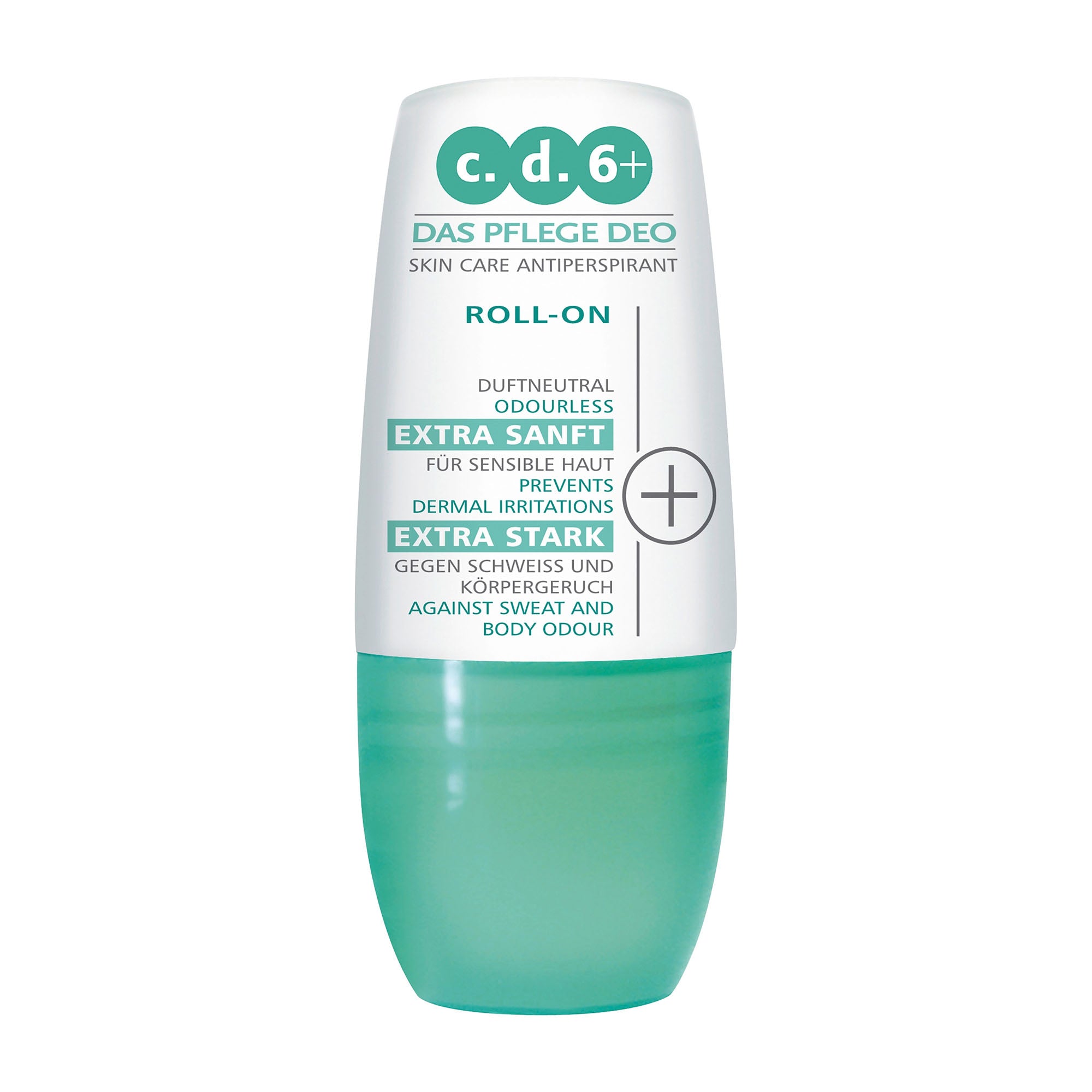 c.d.6+ Extra skin care anti-perspirant roll-on, 60 mL