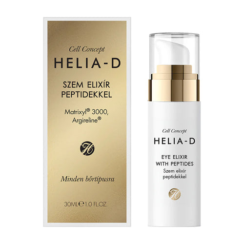 HELIA-D Cell Concept eye elixir with packaging on a white background