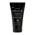 A black tube of HELIA-D Cell Concept cell renewal hand cream with text indicating it is for all skin types, 75 mL in size, and has argan oil and vitamin C.