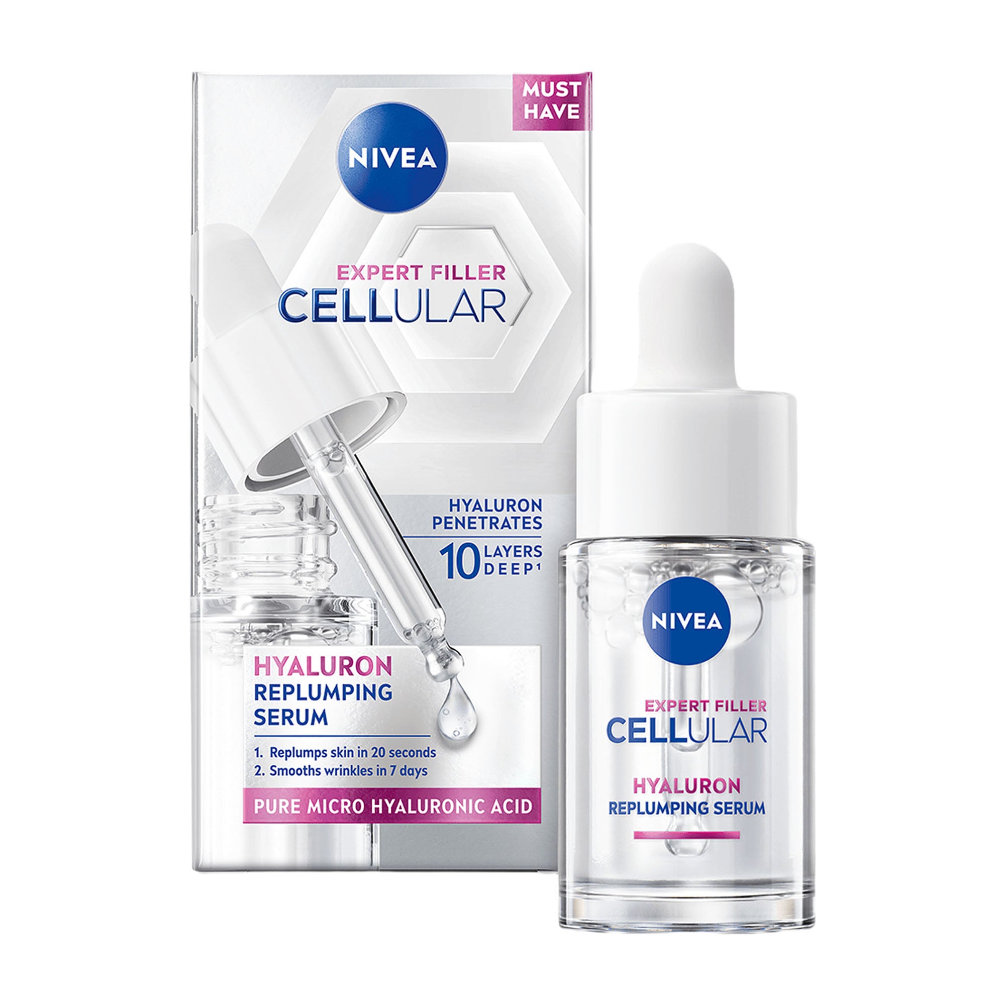 Nivea Cellular Expert Filler Hyaluron Serum, 15 ml