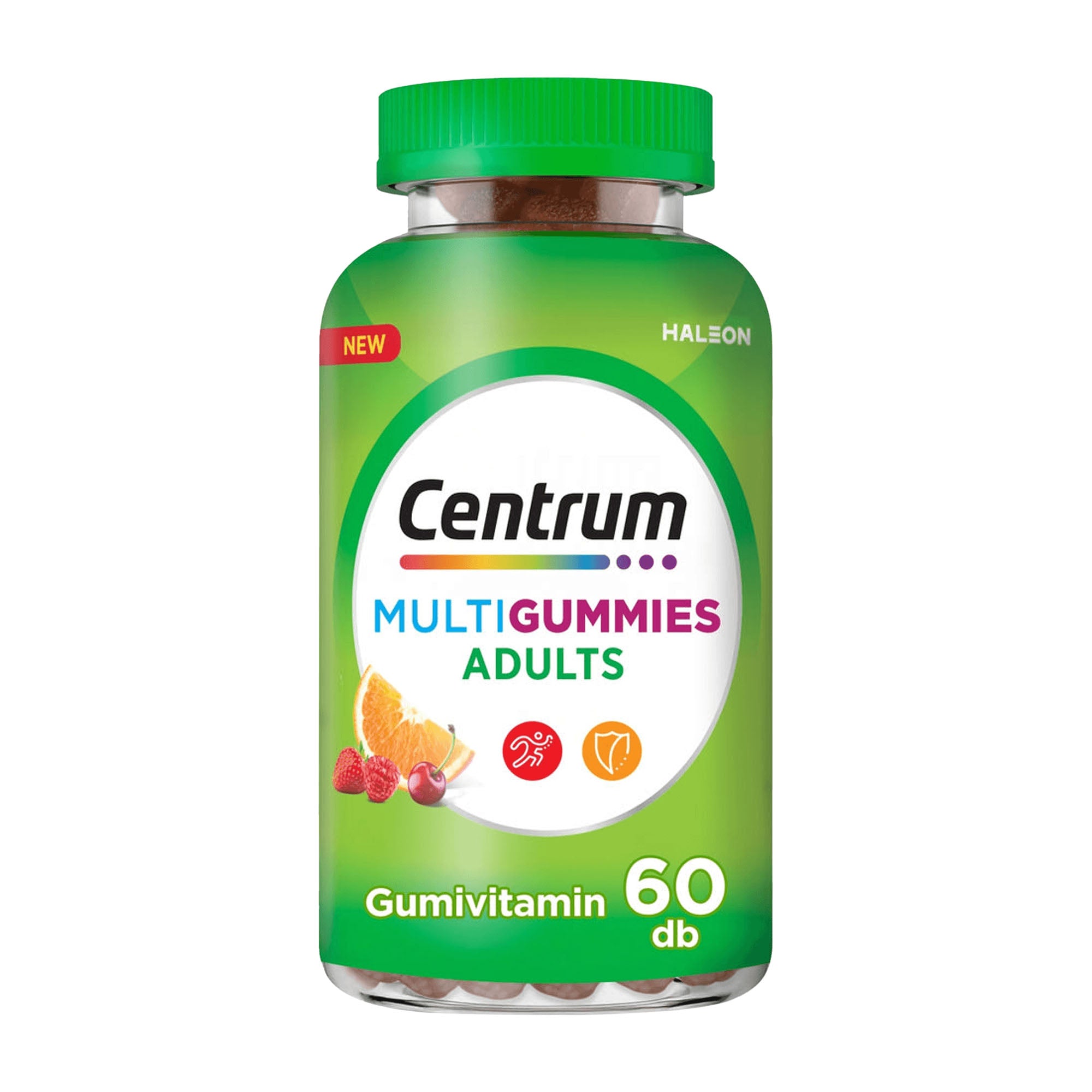 Centrum MultiGummies Adults supplement bottle on a white background
