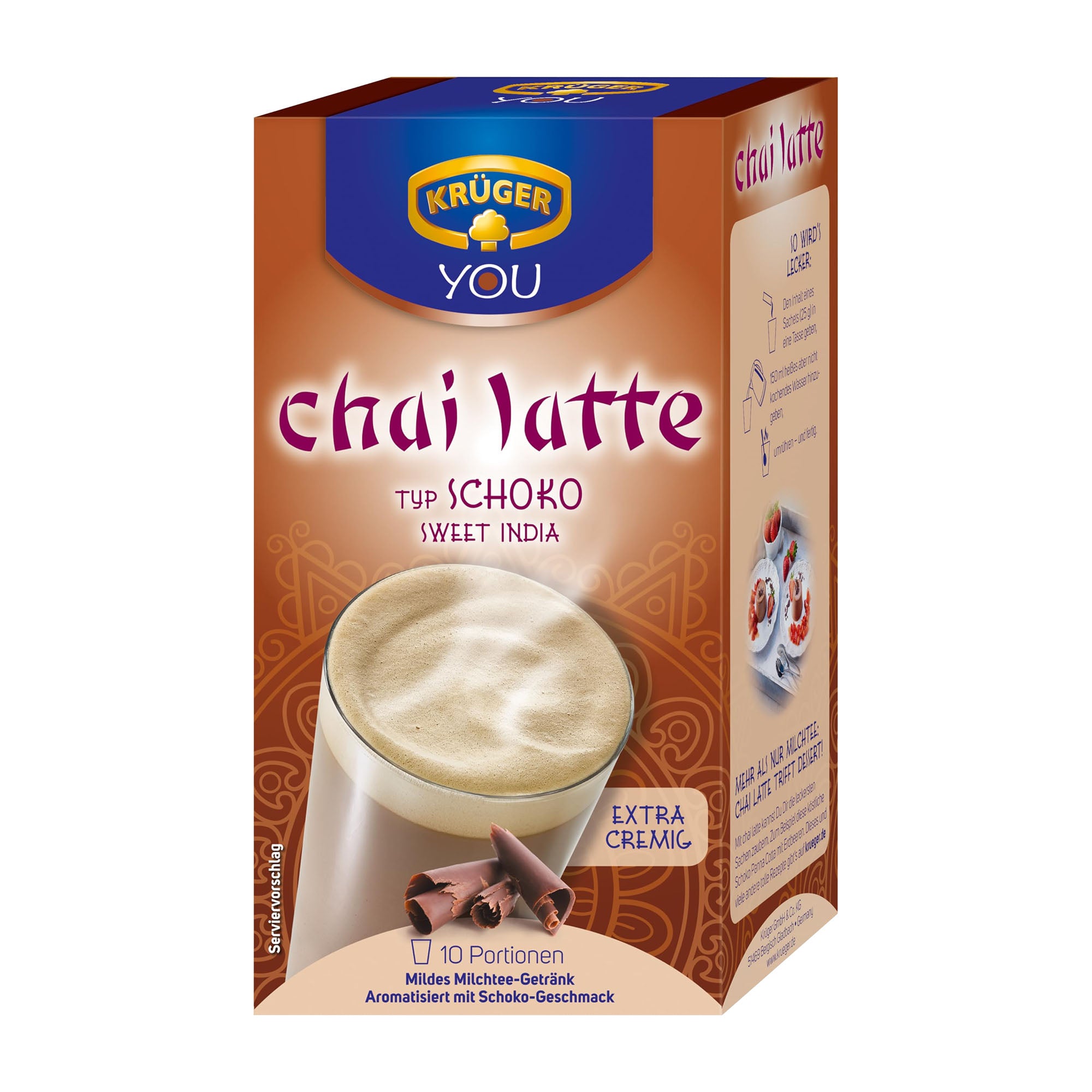 Krüger Chai Latte Sweet India type choco, 10 Count – Peppery Spot