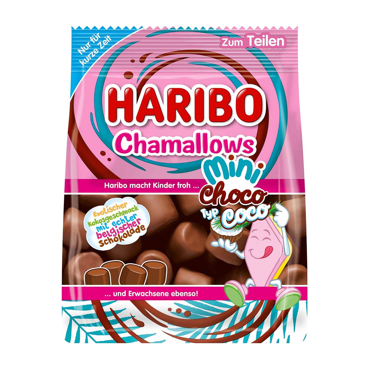 Haribo Chamallows Mini choco typ coco marshmallows, 140 g