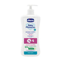 Chicco Baby Moments relax body wash bottle on a white background