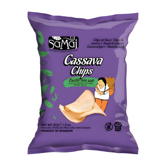 Samai Cassava Chips mit Pazifik-Meersalz, 57 g