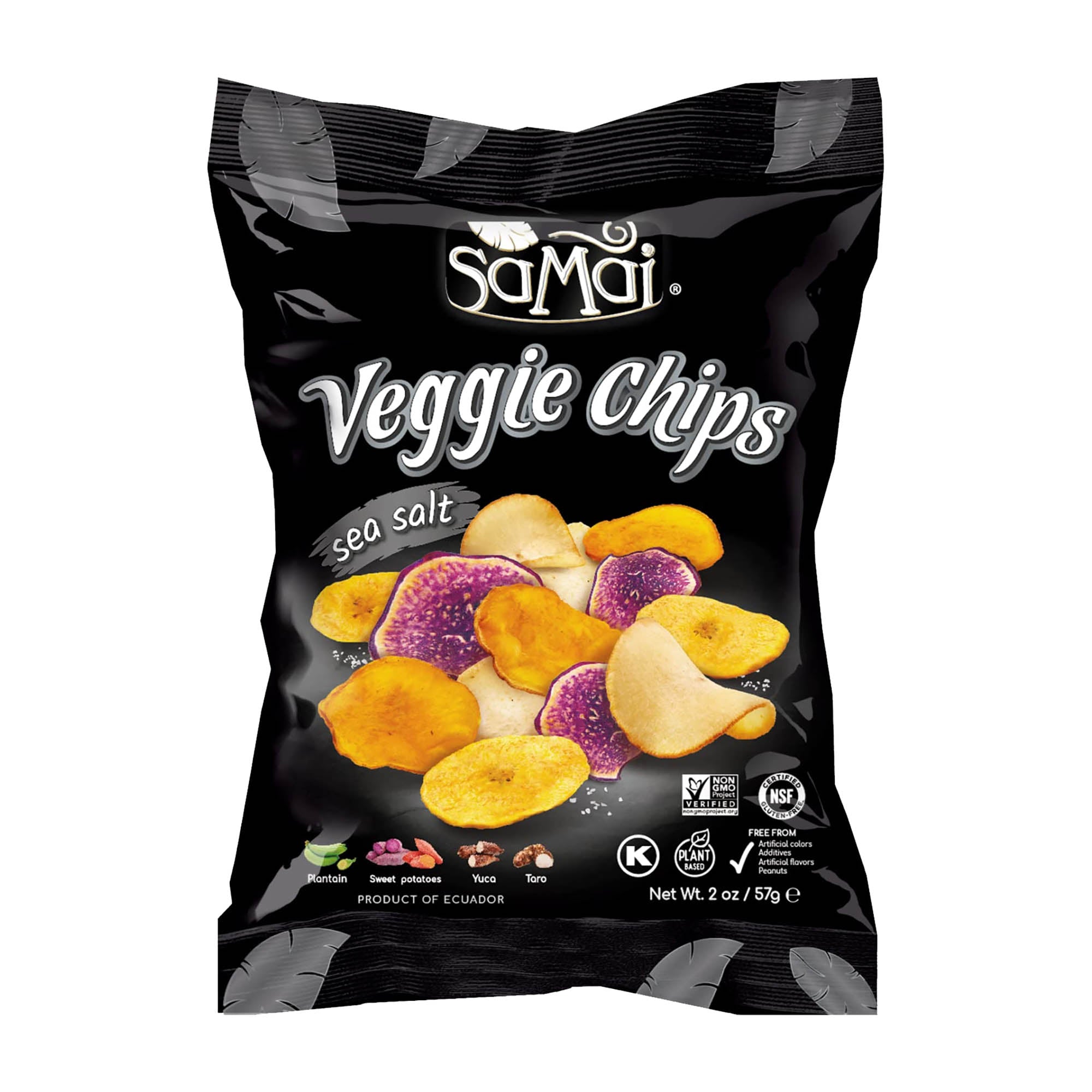 Samai Chips végétariennes Sel de mer, 57 g