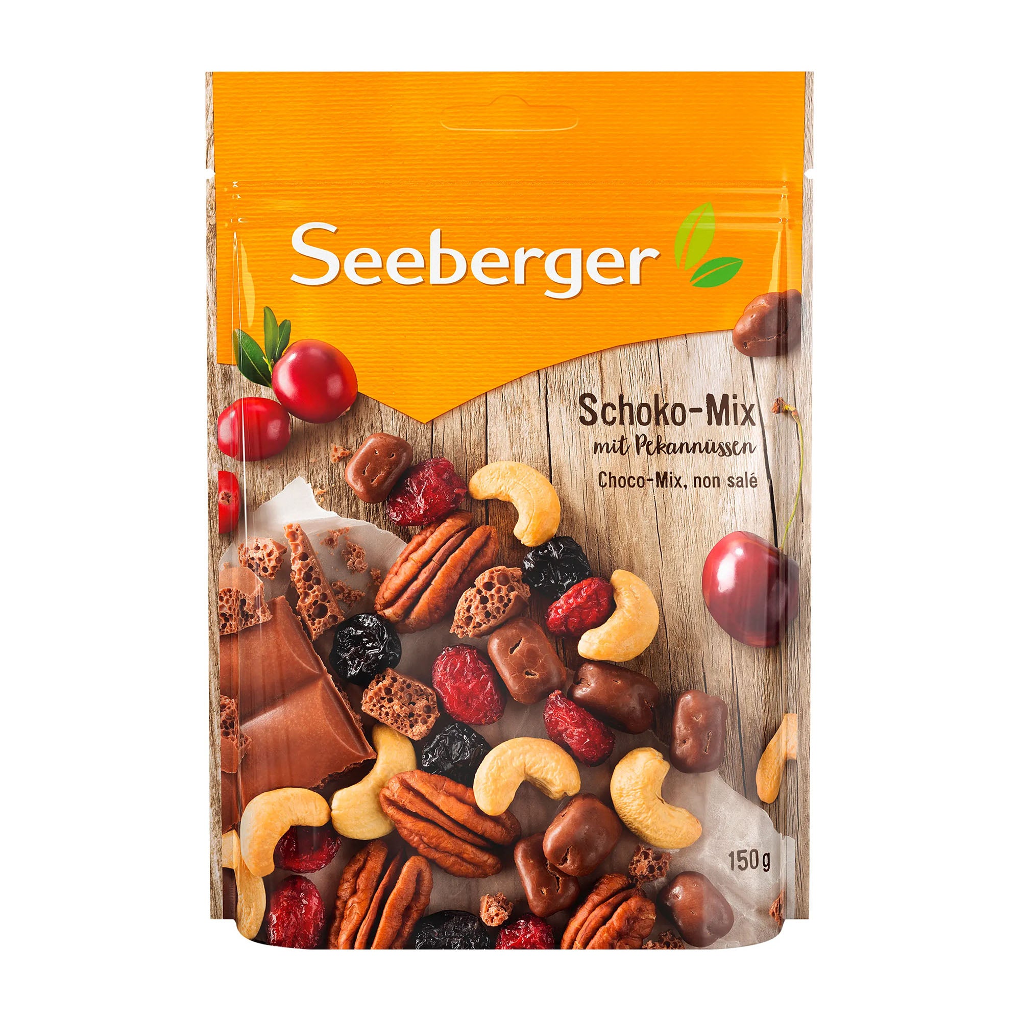 Seeberger Choco-Mix aux noix de pécan, 150 g