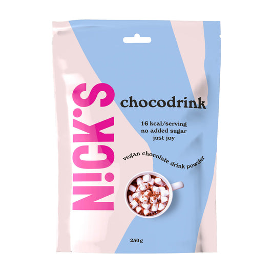 Nick's Chocodrink veganer Schokoladen-Getränkepulver, 250 g