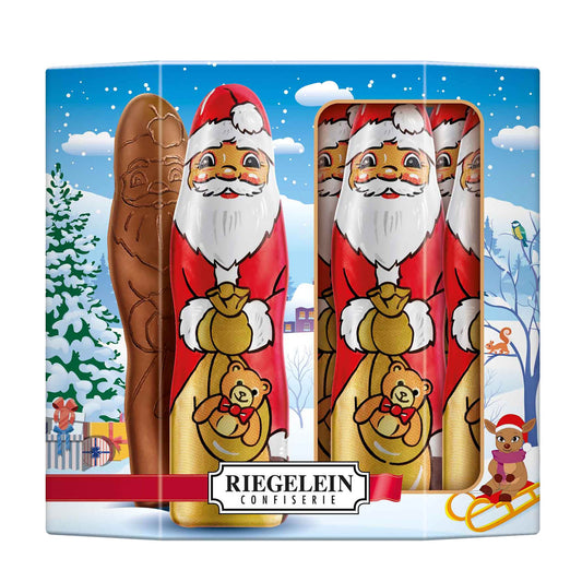 Riegelein Weihnachtsmänner Massiv groß, 125 g