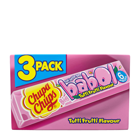 Chupa Chups Big Babol tutti frutti soft bubble gum, 3x 27.6 g