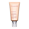 Clarins Body Partner stretch mark expert body cream on a white background