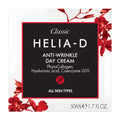 HELIA-D anti-wrinkle day cream packaging with red floral design