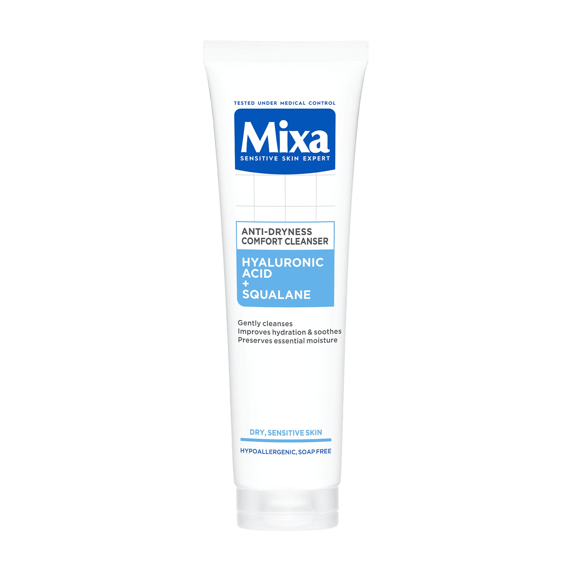 Mixa Anti-dryness comfort cleanser for dry, sensitive skin, 150 mL