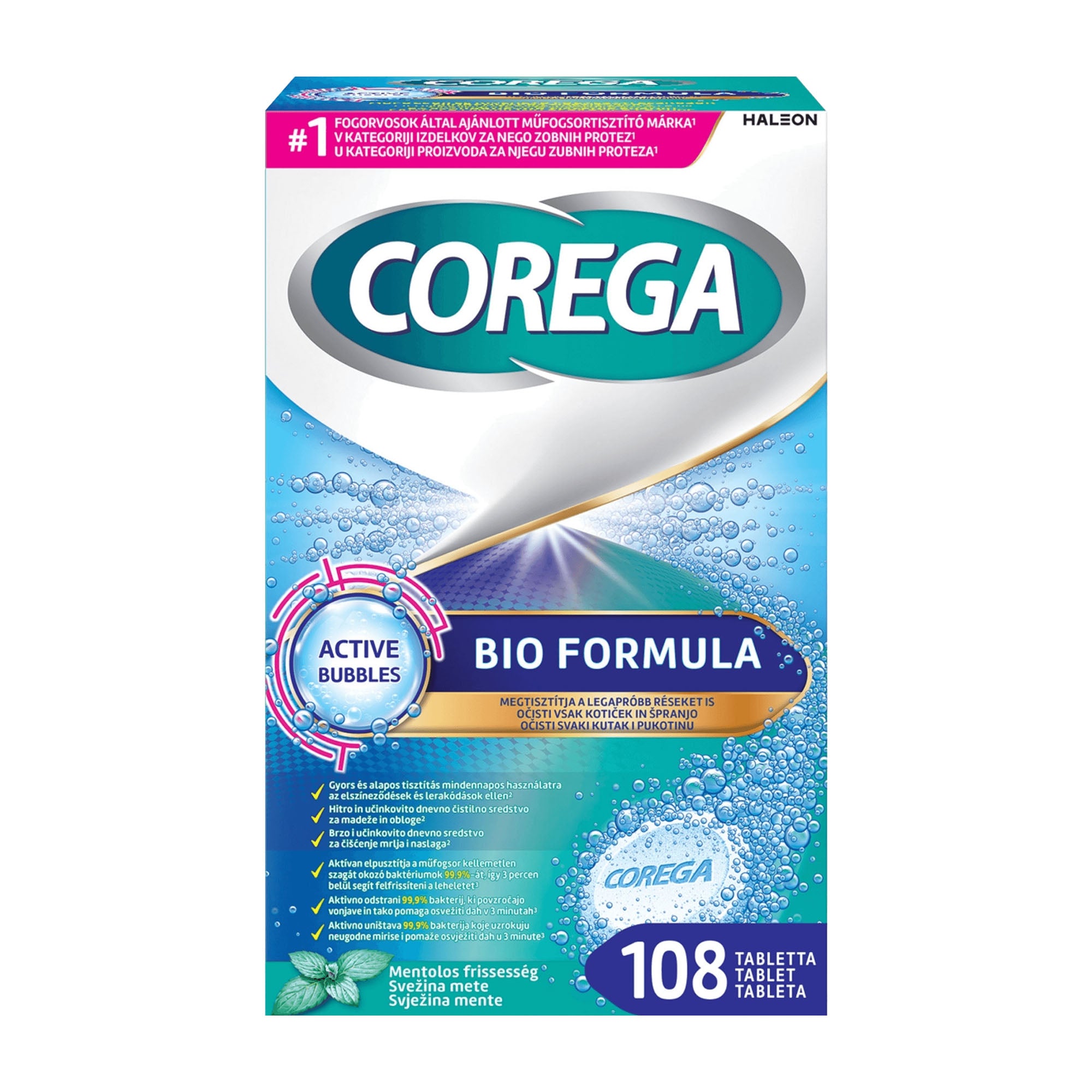 Corega Bio Formula Zahnprothesen-Reinigungstabletten