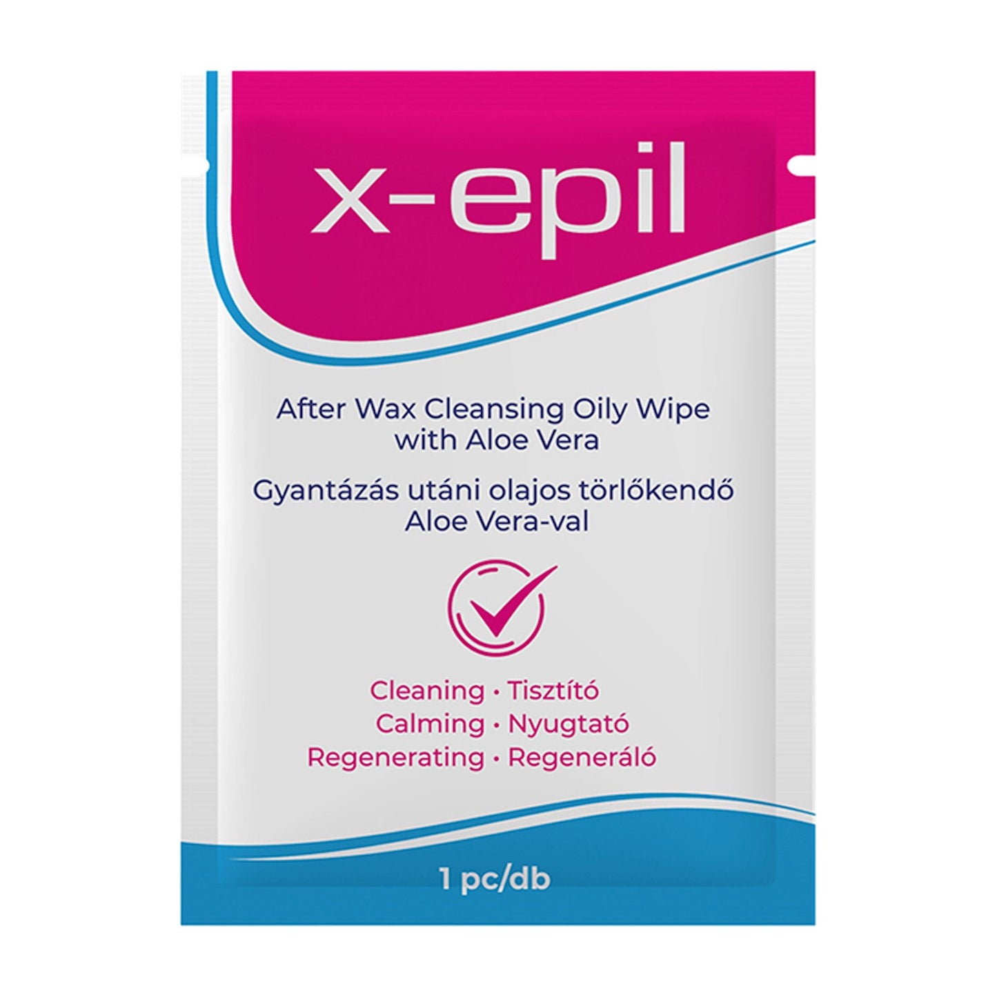 X-Epil After Wax cleansing oily wipe, 1 Count