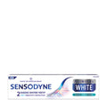 Sensodyne Clinical White Enamel Strengthening toothpaste packaging on a white background