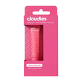 Cloudies LollyLips pink bubblegum lip balm in its original bright pink packaging, featuring a windowed box with the tube visible inside.
