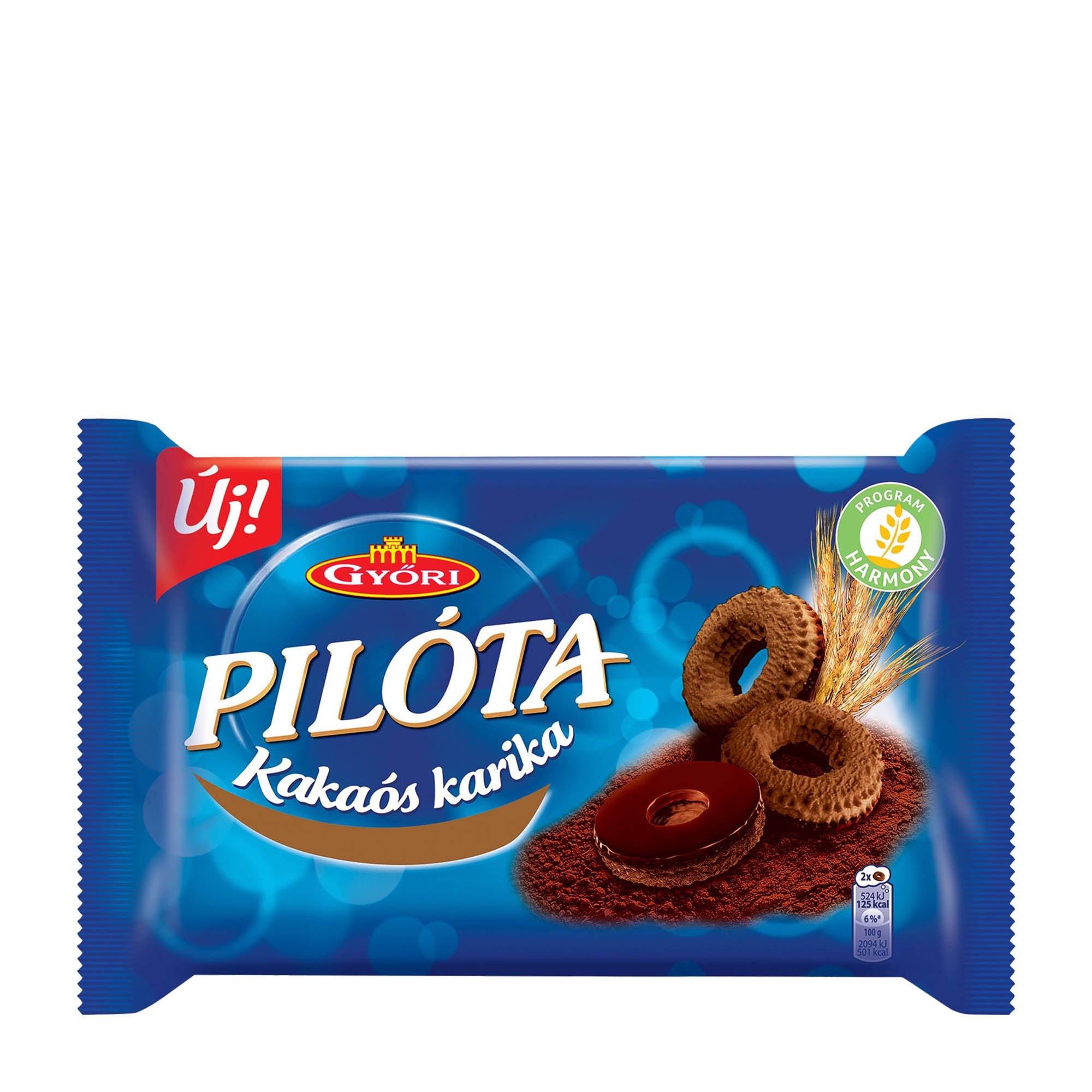 Győri Pilóta Anneaux de cacao en chocolat noir, 150 g