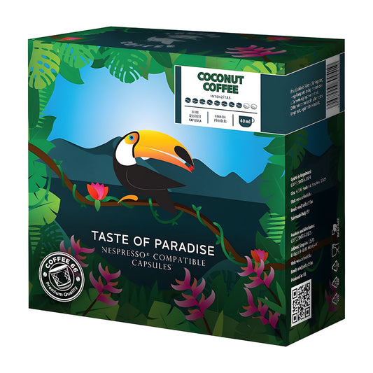 Toucan Coffee Coconut Nespresso-Kaffeekapseln, 20 Stück