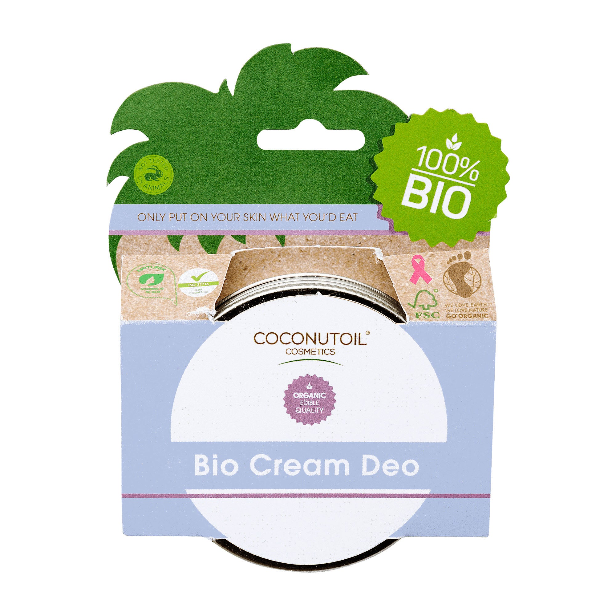 Coconutoil Cosmetics Bio cream deo for sensitive skin, 40 mL