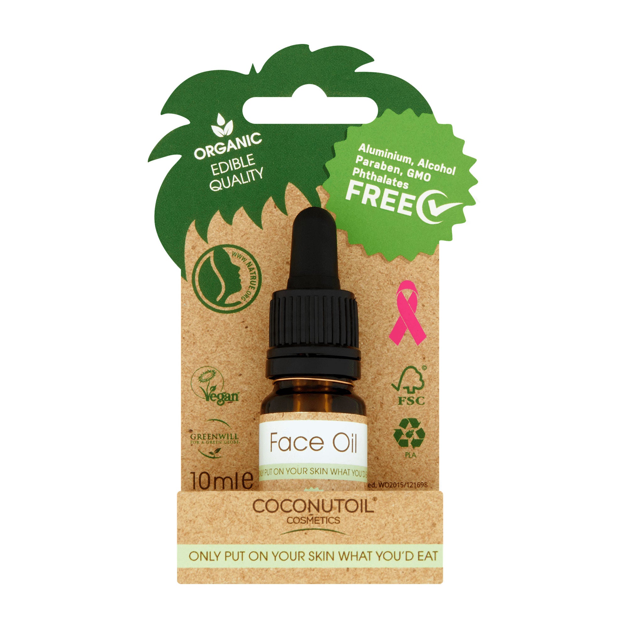 Coconutoil Cosmetics Anti-aging organic face oil serum, 10 mL