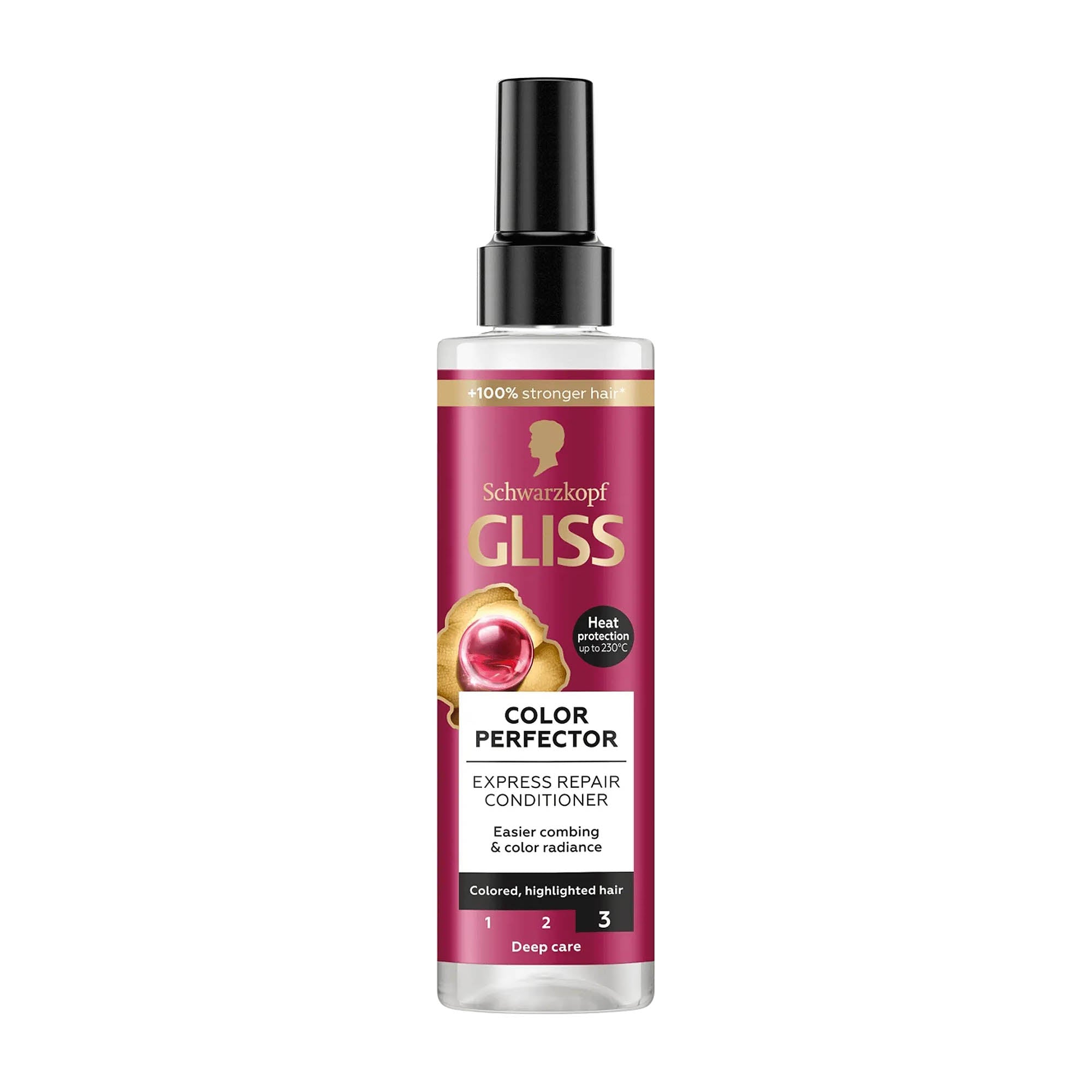 Schwarzkopf Gliss Après-shampoing réparateur express Color Perfector, 200 ml
