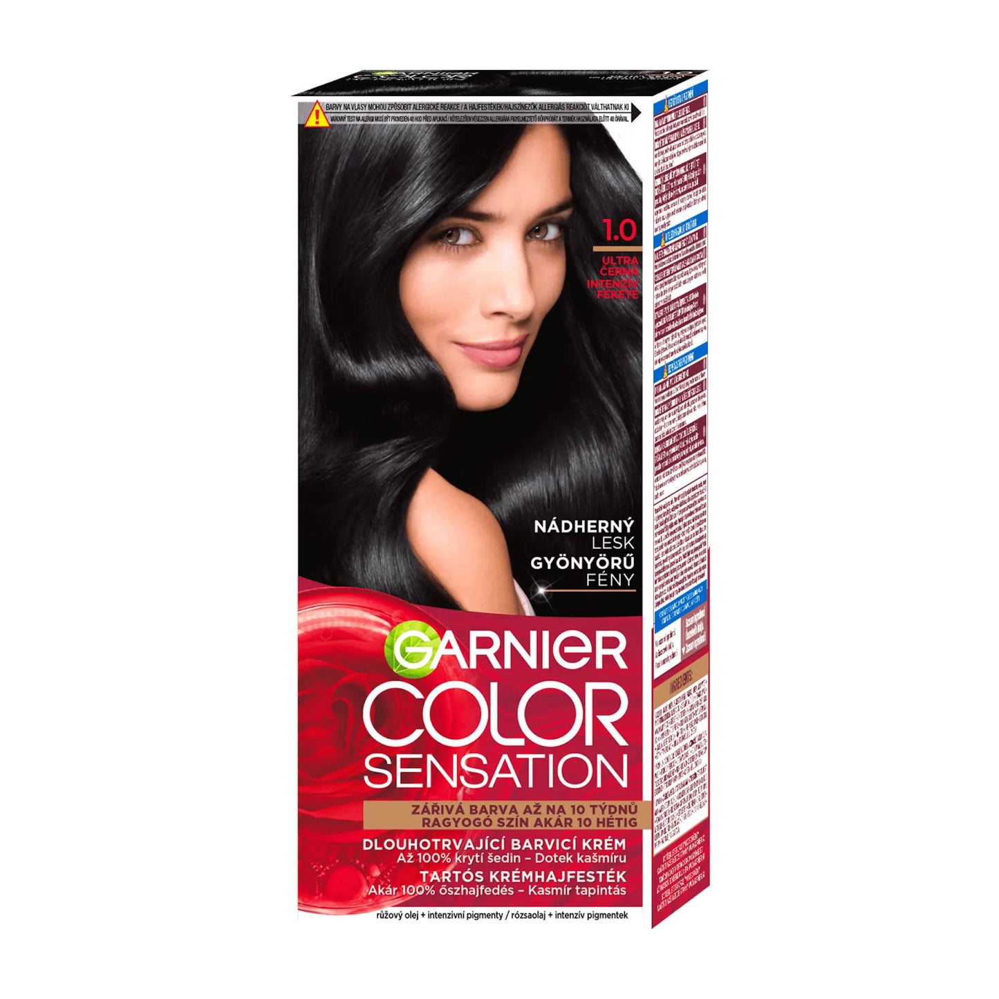 Garnier Color Sensation 1.0 Intense Black permanent hair color cream