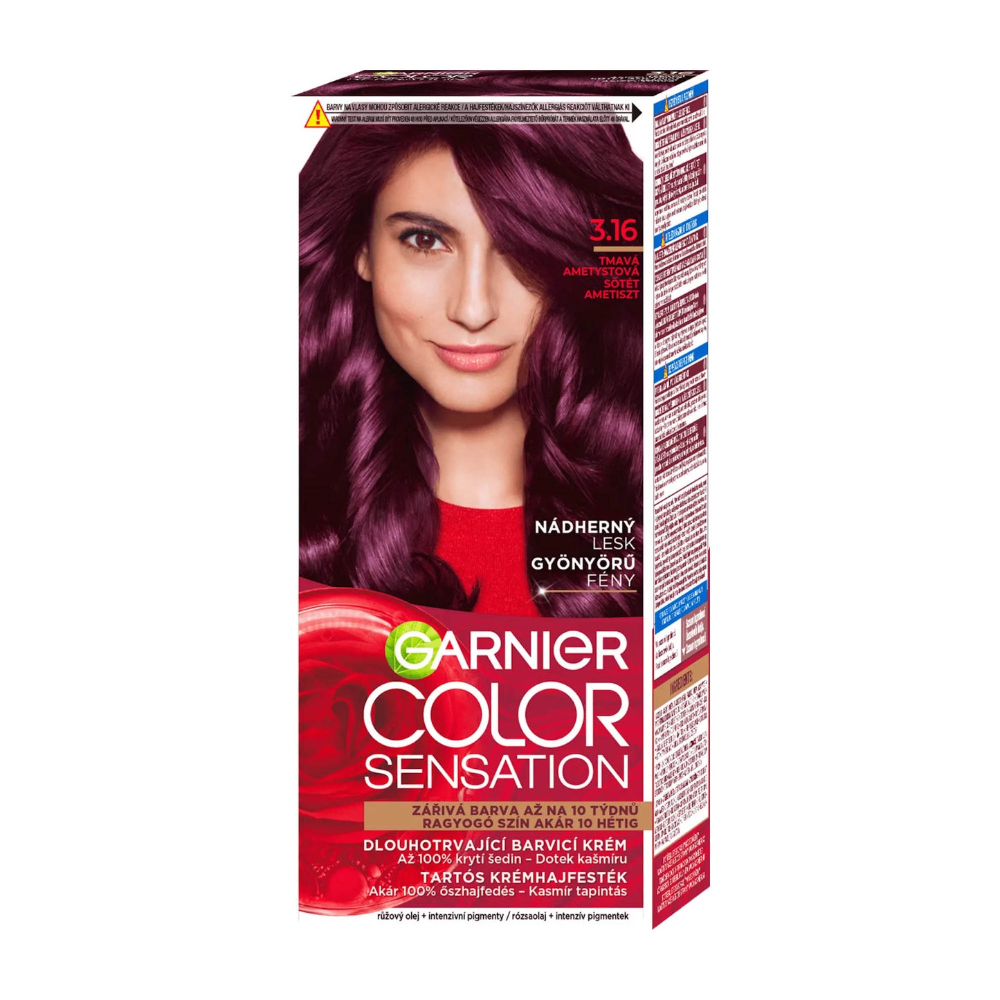 Garnier Color Sensation 3.16 Deep Amethyst permanente Haarfarbe Creme