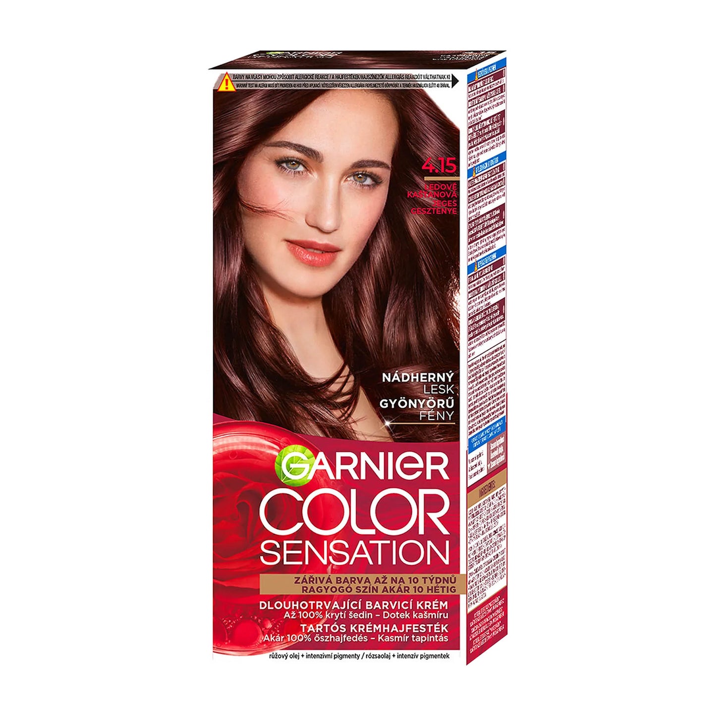 Garnier Color Sensation 4.15 Icy Chestnut permanente Haarfarbe Creme