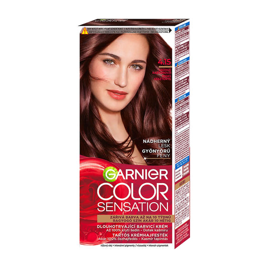 Garnier Color Sensation 4.15 Icy Chestnut permanent hair color cream