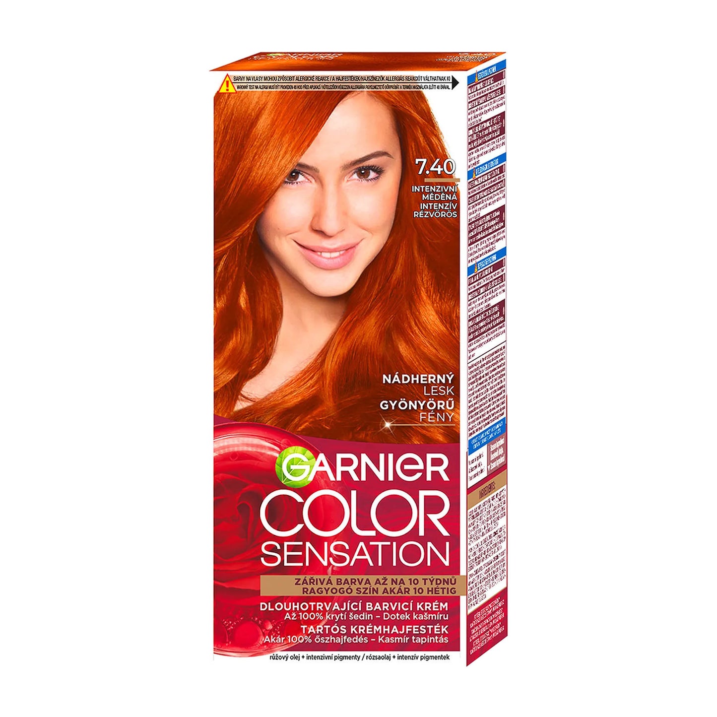 Garnier Color Sensation 7.40 Intensives Kupfer permanente Haarfarbe Creme