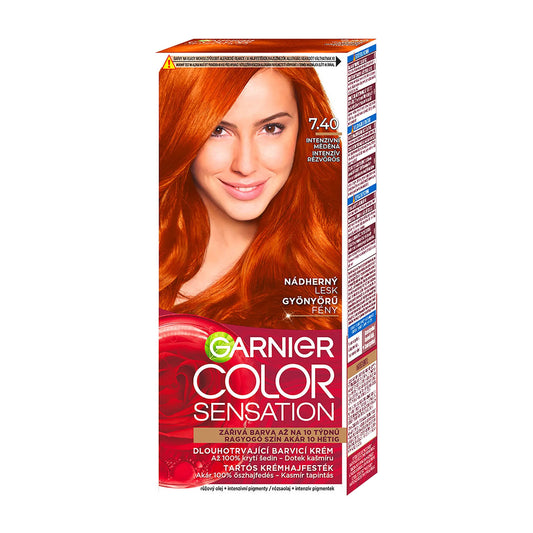 Garnier Color Sensation 7.40 Intense Copper permanent hair color cream