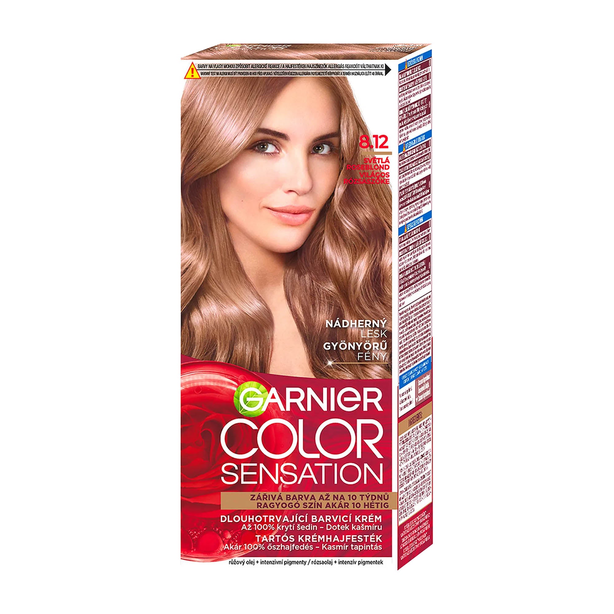 GARNIER Color Sensation 8.12 Blond Clair Rosé coloration permanente
