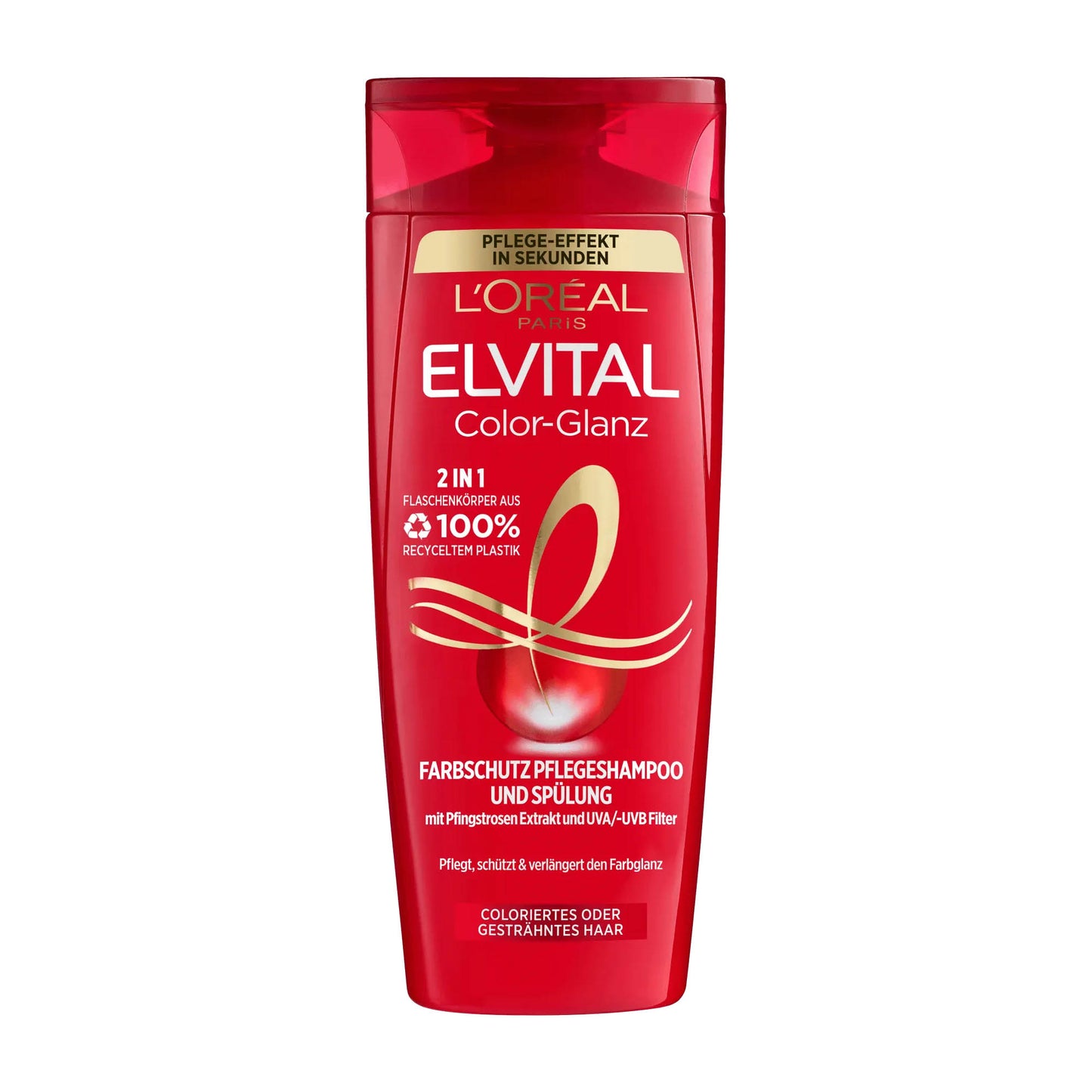 Loreal Paris Elvital Color-Glanz 2in1 Shampoo, 300 ml