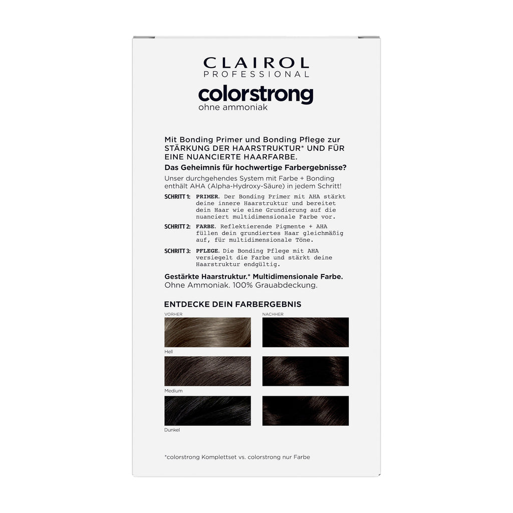 Clairol Professional Coloration capillaire 3/0 Châtain foncé COLORSTRONG