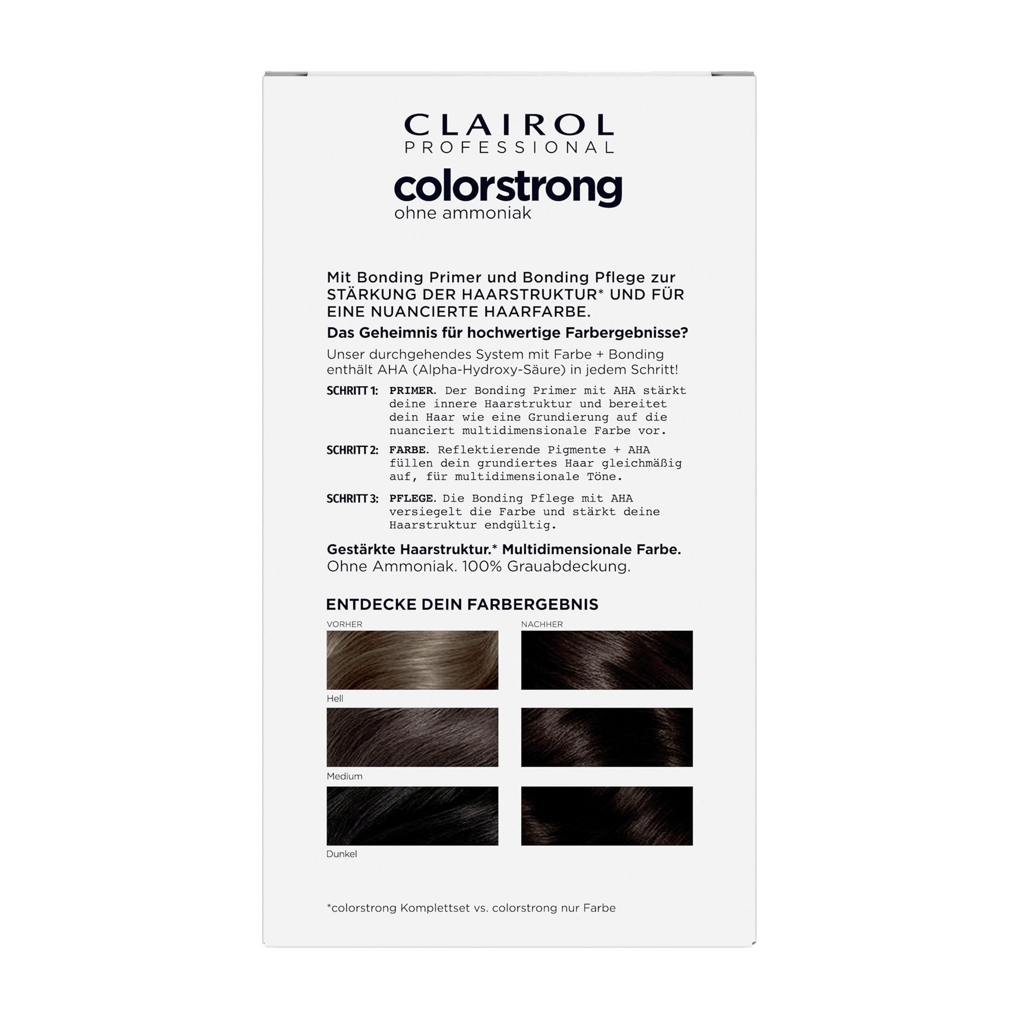Clairol Professional Coloration capillaire 3/0 Châtain foncé COLORSTRONG