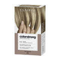 Clairol Professional Colorstrong hair color box with a hand holding blonde hair.