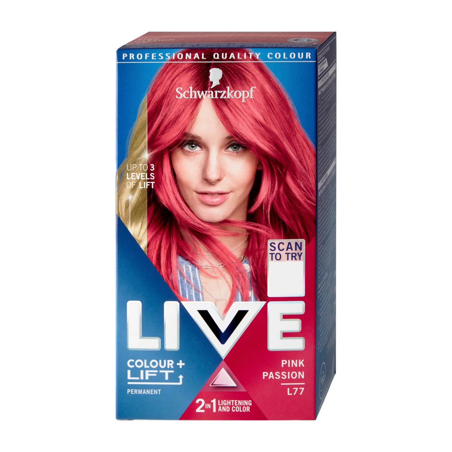 Schwarzkopf LIVE L77 Pink Passion permanent hair color