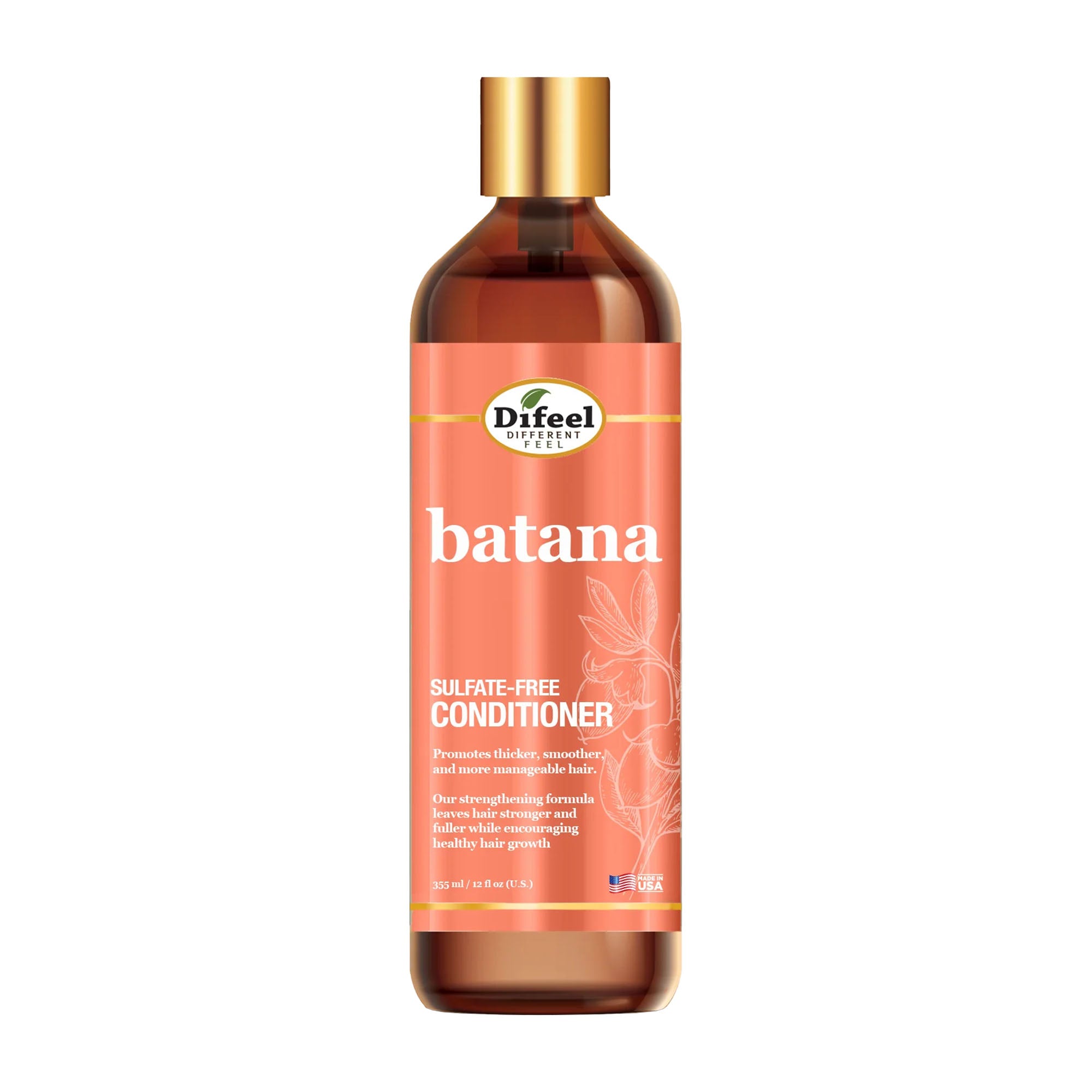 Difeel Batana sulfate-free conditioner bottle on a white background