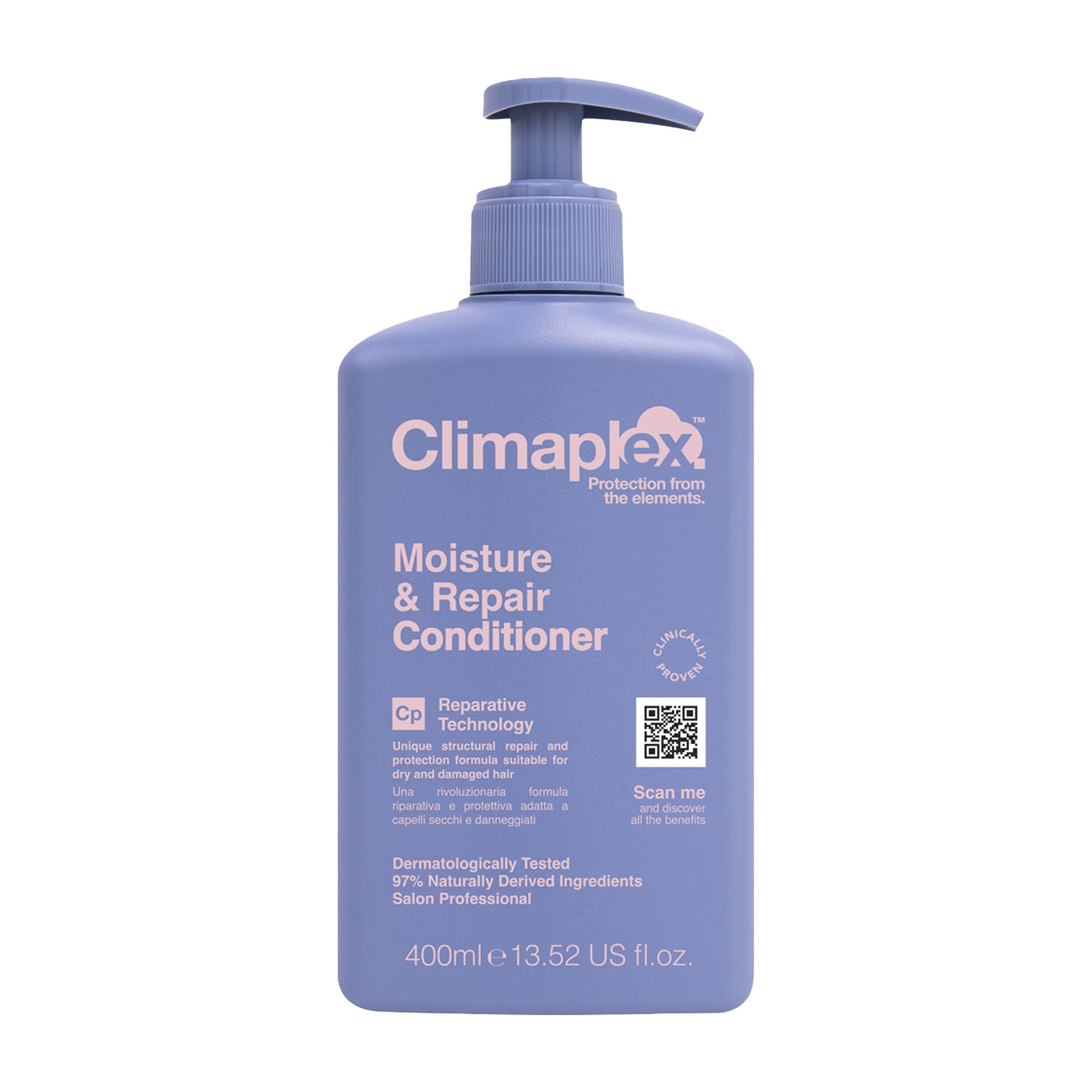 Climaplex Après-shampooing Moisture & Repair pour cheveux secs et abîmés, 400 ml